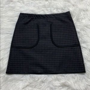 Max Studio black checkered skirt